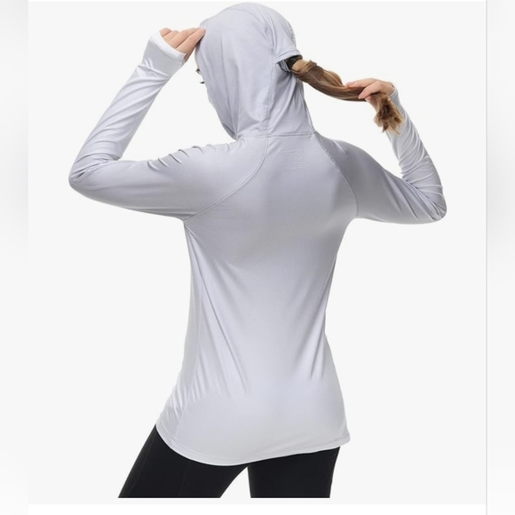 Bassdash hoodie sunshirt with face/neck gaiter - Picture 2 of 7